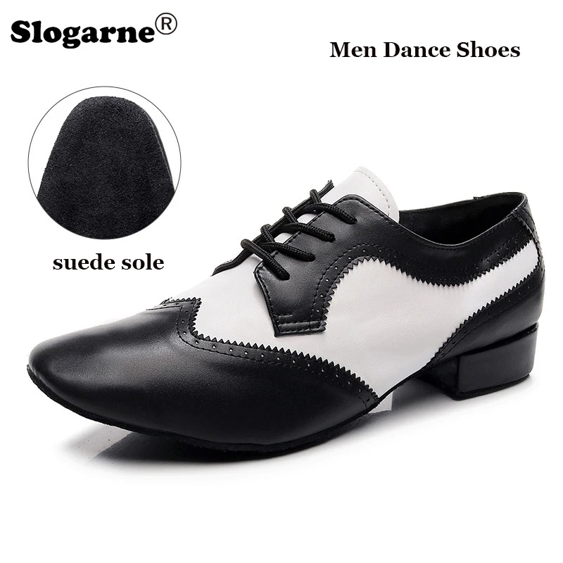 Weiche Tanzschuhe Männer Kuh Leder Latin Schuhe Männlichen Jazz Tango Walzer Ballroom Dance Wear Bühne Zeigen Schuhe Sport Casual Schuhe