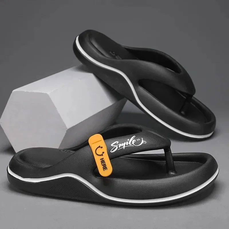 Männer Plattform Flip-Flops Sommer Weiche Sohle EVA Hausschuhe für Männer Outdoor Casual Strand Schuhe Hause Rutschfeste Bad rutschen Schuhe