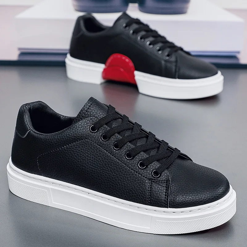 Neue modische personalisierte Herren-Casual-Board-Schuhe, vielseitige flache weiße Schuhe, flache Herrenschuhe