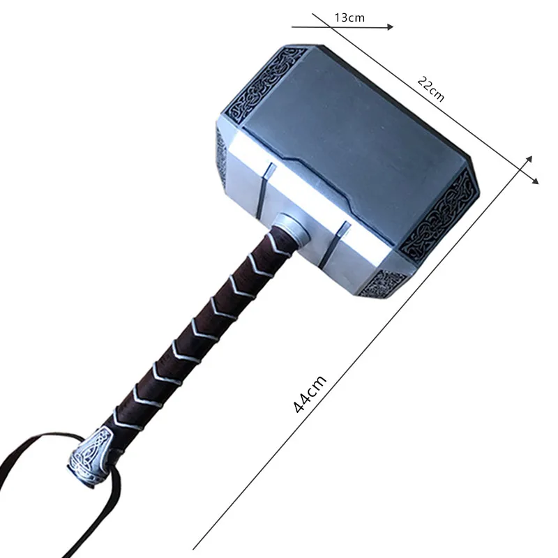 1:1 Cosplay Thor Hammer Spielzeug Kostüm Zubehör Bühne Eigentum PU Kinder Junge Geschenk 44cm Image