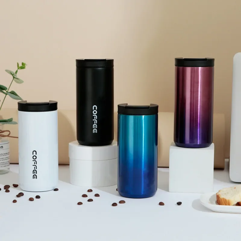 Isolierte Kaffeetasse aus Edelstahl 304, Reisebecher, kreatives Modedesign, Werbegeschenk, grenzüberschreitende Autotasse, Wasserflasche Image