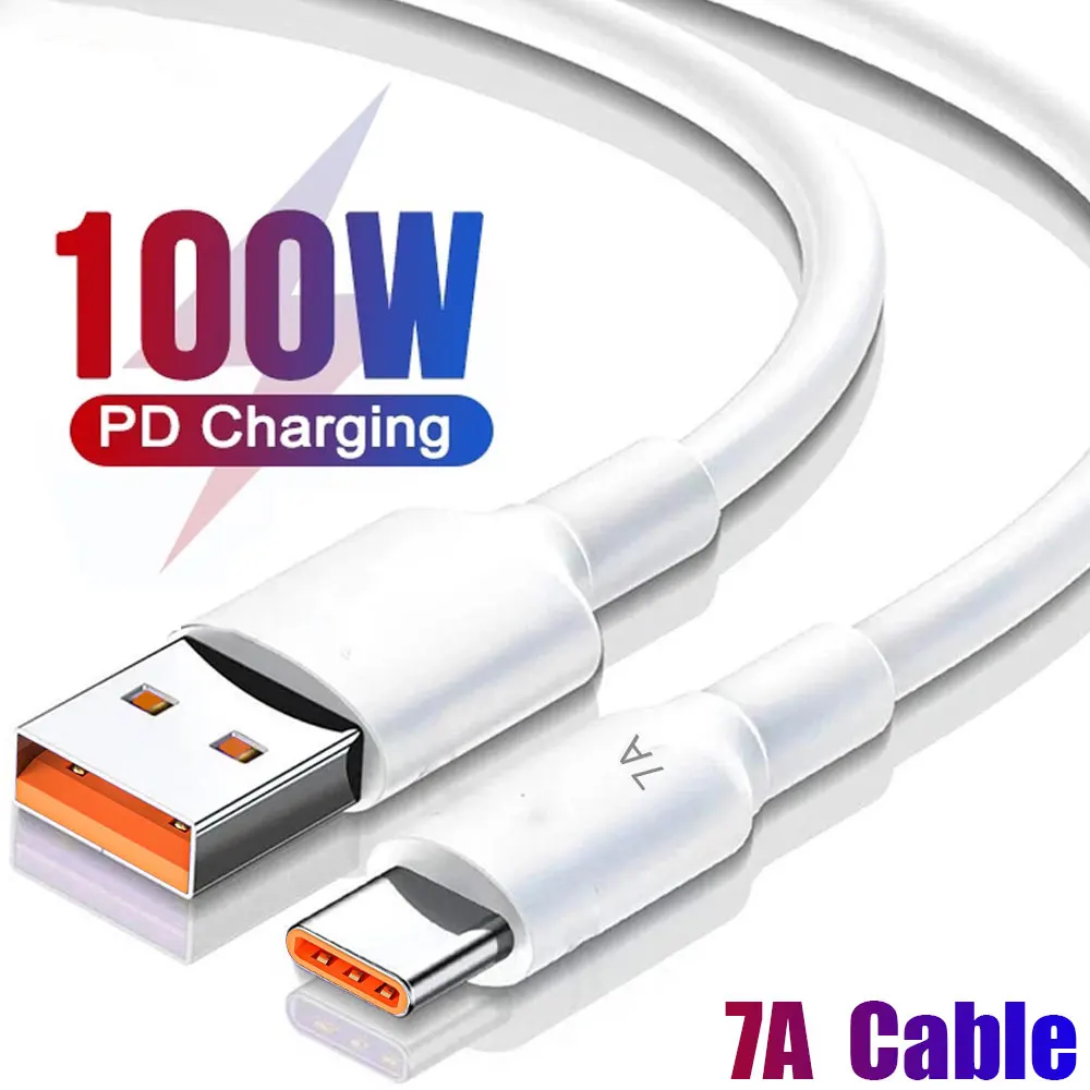0,25/1/1,5/2 m PD 7 A 100 W Superschnelles Lade-Datenkabel USB C auf Typ C Ladekabel USB A auf USB C Schnelllade-Datenkabel Image
