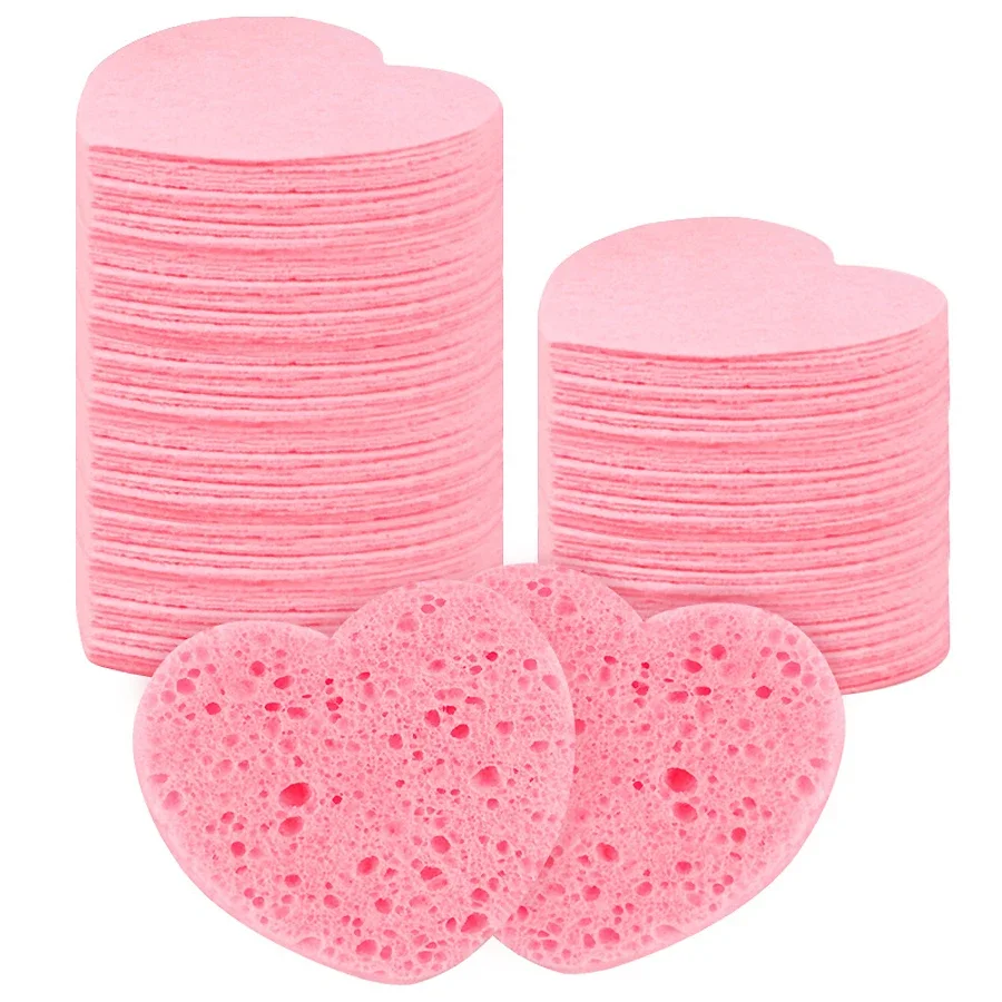 10Pcs Zellulose Gesicht Schwämme Komprimiert Gesichts Reinigung Massage Werkzeuge Poren Peeling Make-Up Entfernung Spa Qualität Image