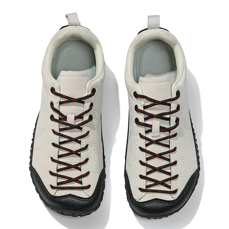 Barfuß-Sneaker mit breiter Zehenpartie, Unisex, Zero Drop, minimalistische Outdoor-Schuhe, rutschfeste Schnür-Walking-Sportschuhe, Größe 36–38 Schuhe in Übergröße