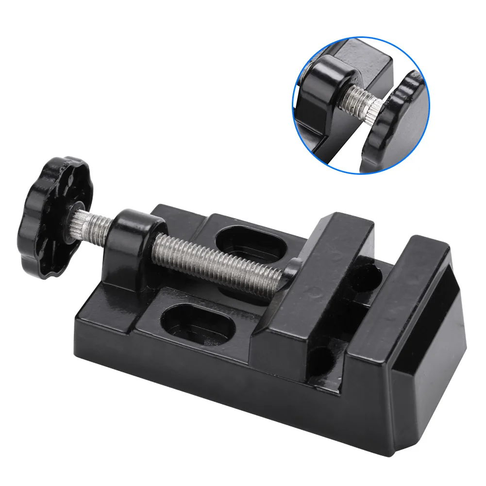 Bankklemme Mini Flachklemme Schraubstock Aluminiumlegierung Bohrmaschine Schraubstock Schnitzwerkzeuge Werkzeugmaschinen Zubehör Image