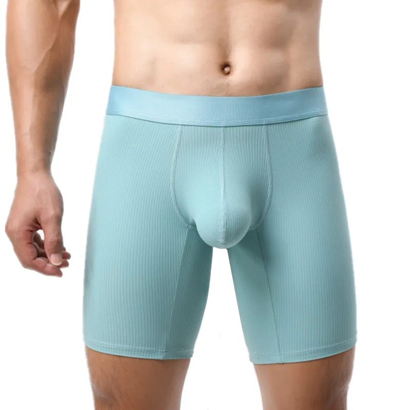 Herren Unterwäsche Boxershorts Hombre Weiche Nylon Panites Mann Atmungsaktive U Konvexen Beutel Erweiterte Unterhose Männliche Badehose Cueca L-XXL Image