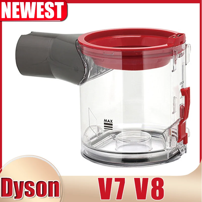 Staubeimer für Dyson V7 V8 Staubsauger Staubbecher Dichtung Abdeckung Müllbox Kartusche Image