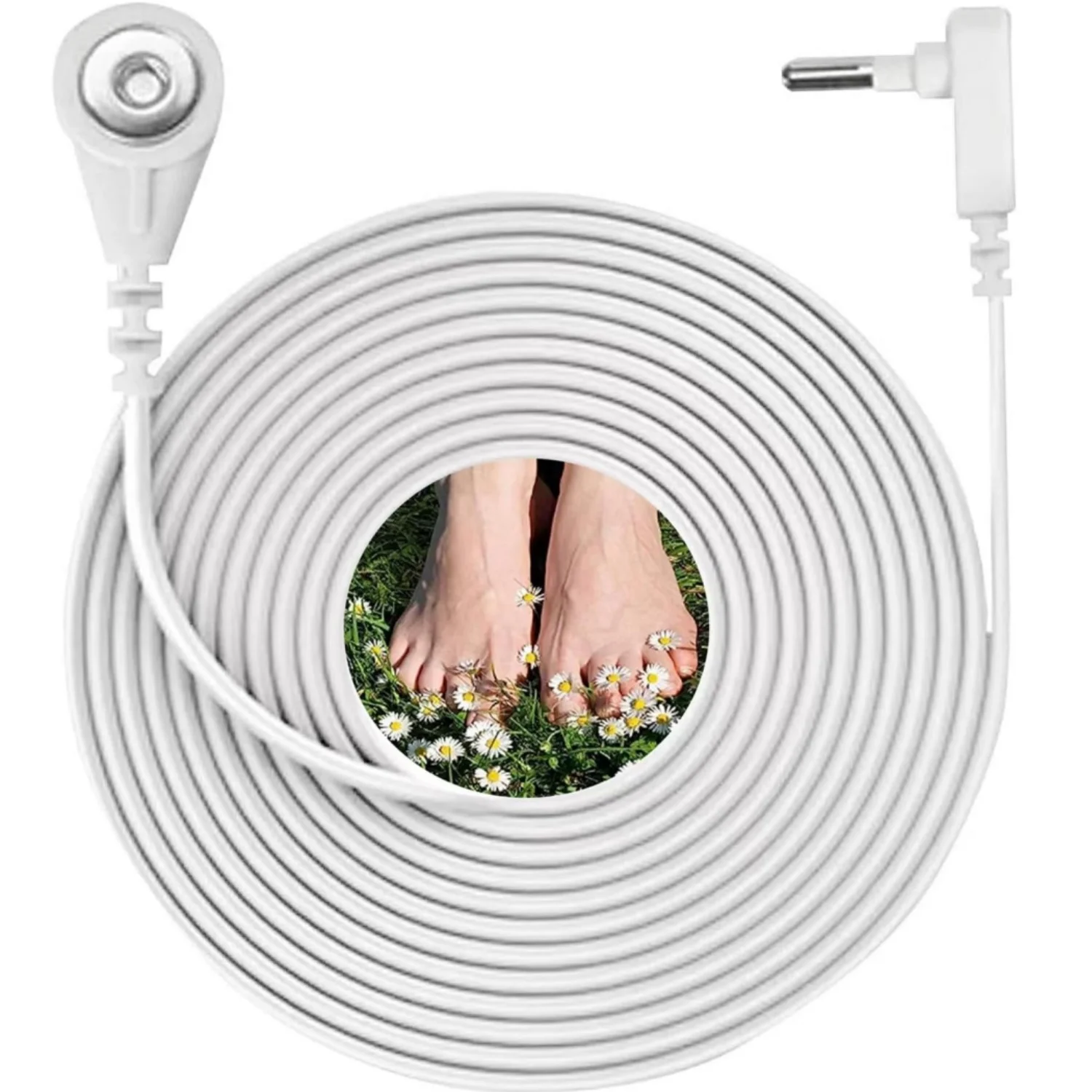 5m Erdung kabel Erdung kabel Erdung matte Blatt Kissen bezug Universal High Continuity Ground Wire Snap Erdung kabel Image