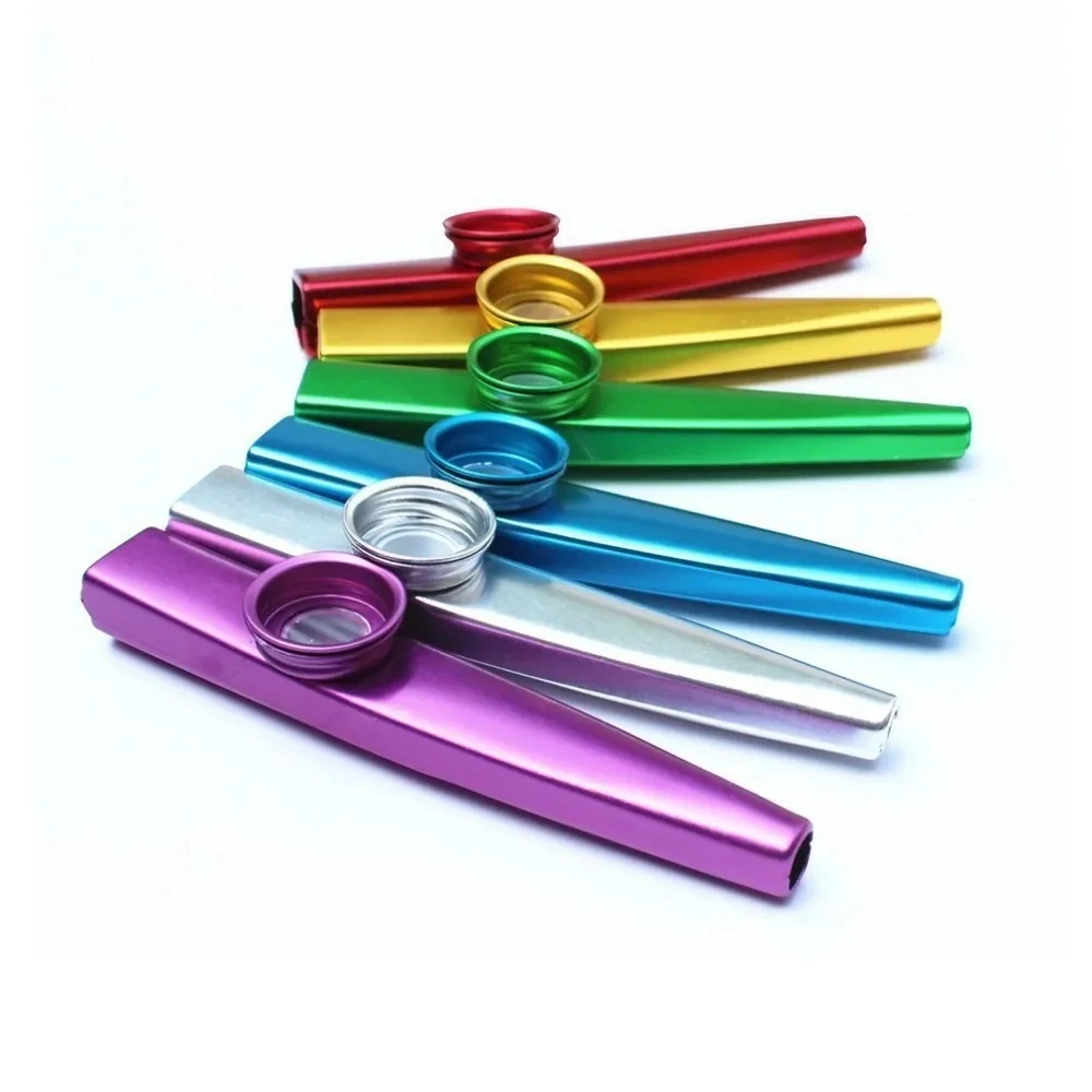 Einfaches Design, leichtes Kazoo-Aluminiumlegierungsmetall für Gitarreninstrumente, Musikliebhaber, Instrument, Musikinstrument Image