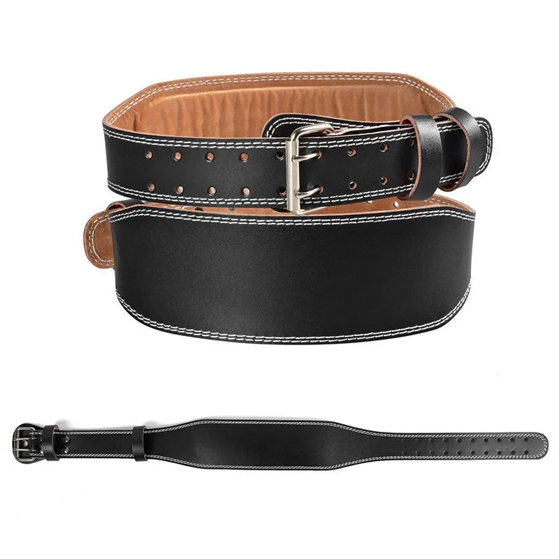 Taille Unterstützung Sport Sicherheitsgurt Schutz Fitness Deep Squat Hard Pull Gewichtheben Gürtel PU Leder Fitness Gürtel Schutz