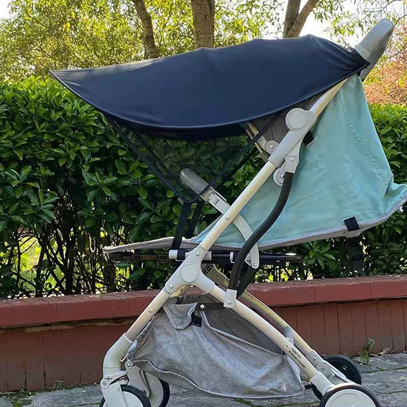 Kinderwagen Sonnenschutz Abdeckung Kinderwagen Schatten Regenschirm UV-Schutz Baldachin Universal verlängerte Sonnenschutz Kinderwagen Zubehör Image
