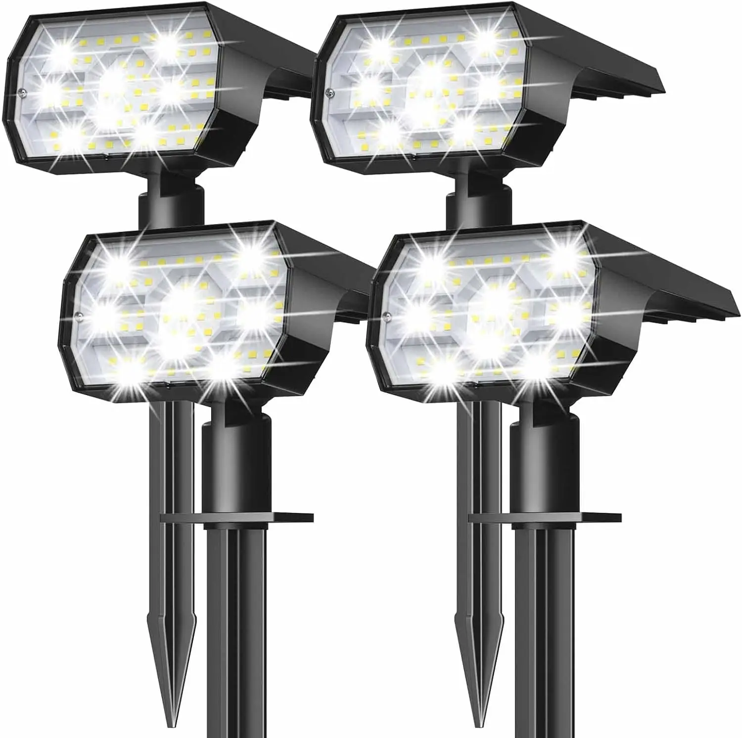 Swiatla Solarleuchten für den Außenbereich, wasserdicht, IP68, 56 LEDs, 3 Beleuchtungsmodi, solarbetrieben, für Garten und Hof, Solarleuchten Image