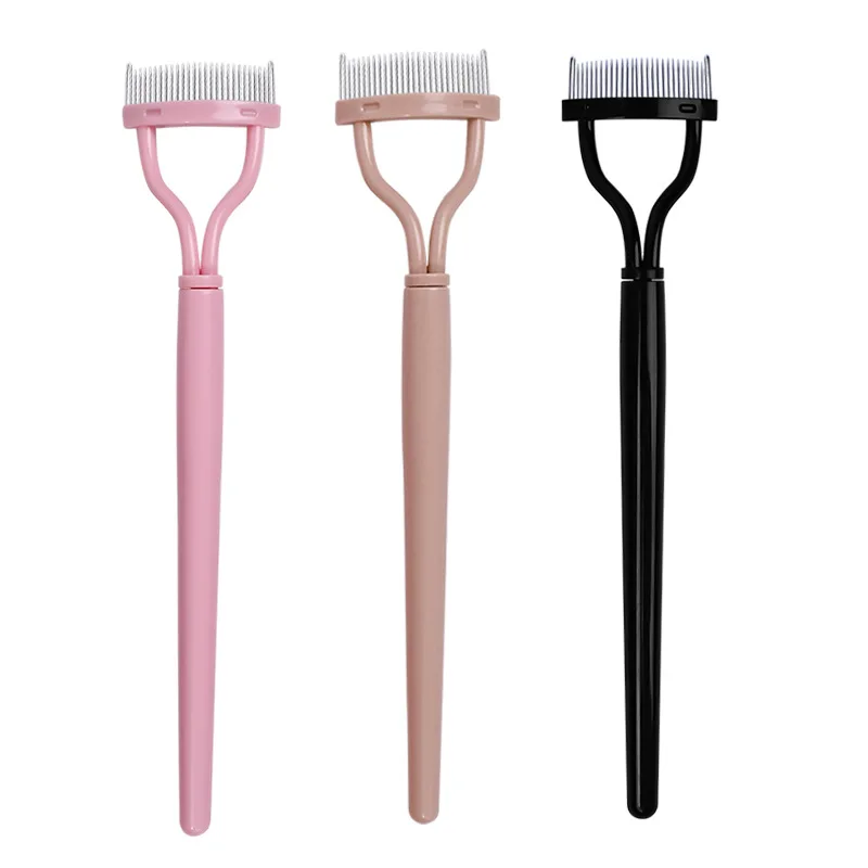 Wimpern Separator Metall Zähne Gerade Wimpern Curler Schönheit Make-Up Edelstahl Wimpern Pinsel Kamm Mascara Curl Make-Up-Tool Image