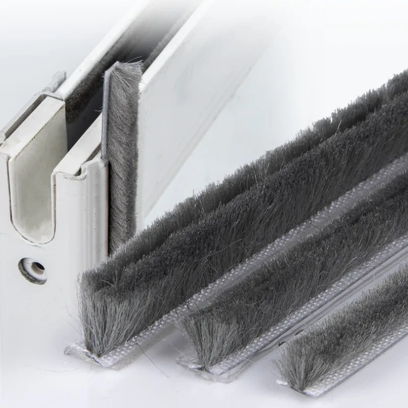 10 m, 5 mm x 8 mm, Aluminium-Schiebetür, Fenster, staubdicht, Bürstendichtungsstreifen, Dichtungsstreifen, Zugluftstopper, Dichtungsband, Türdichtung Image
