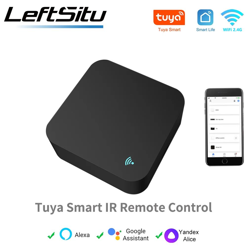 Tuya WiFi IR Fernbedienung für Klimaanlage TV, Smart Home Infrarot Universal Fernbedienung für Alexa, Google Home Yandex Image