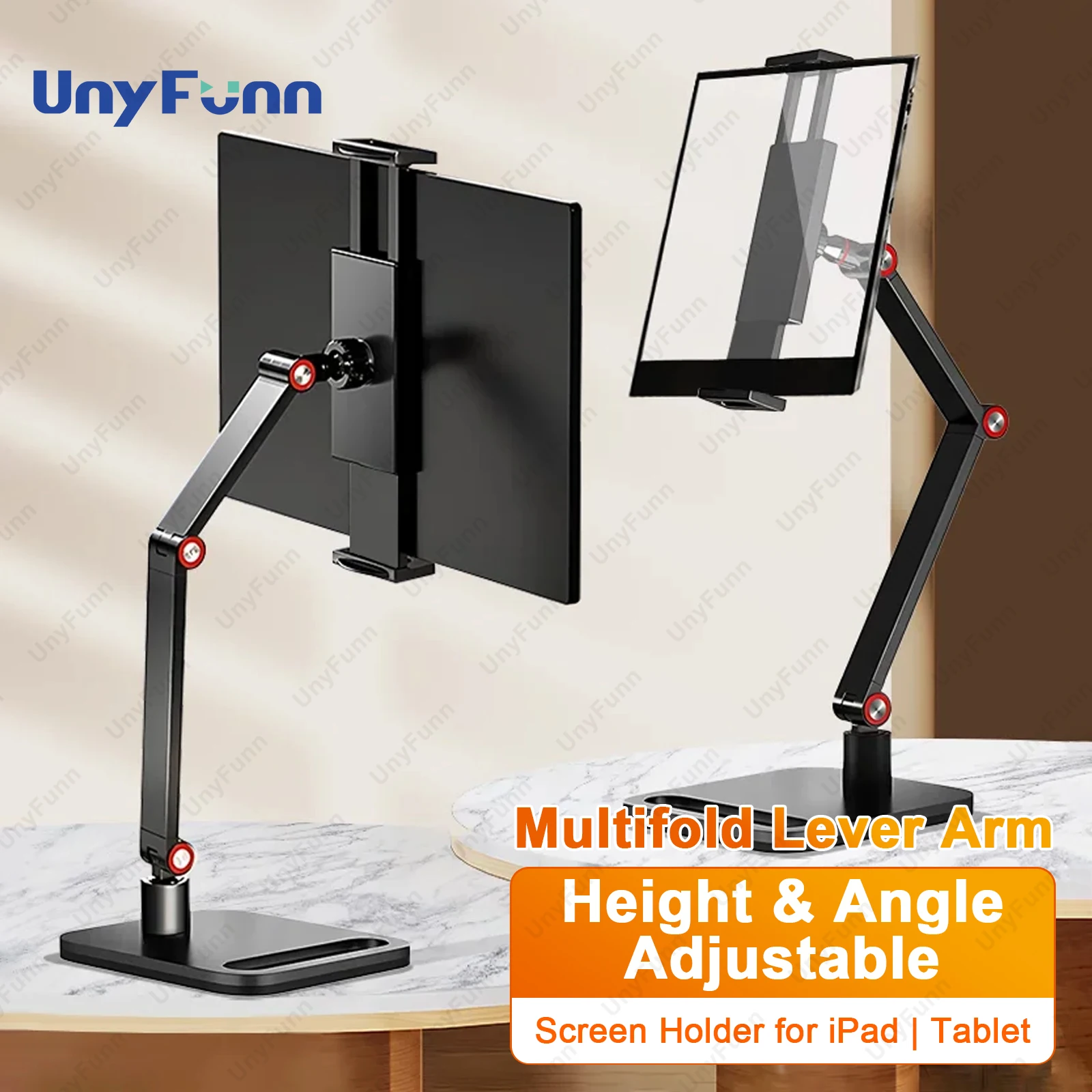 Tragbarer Monitorhalter, erweiterbar, verstellbar, für Laptop, Gaming, Desktop, Klemme, Ständer, Telefon, externer vertikaler Bildschirm, Erweiterungshalterung Image