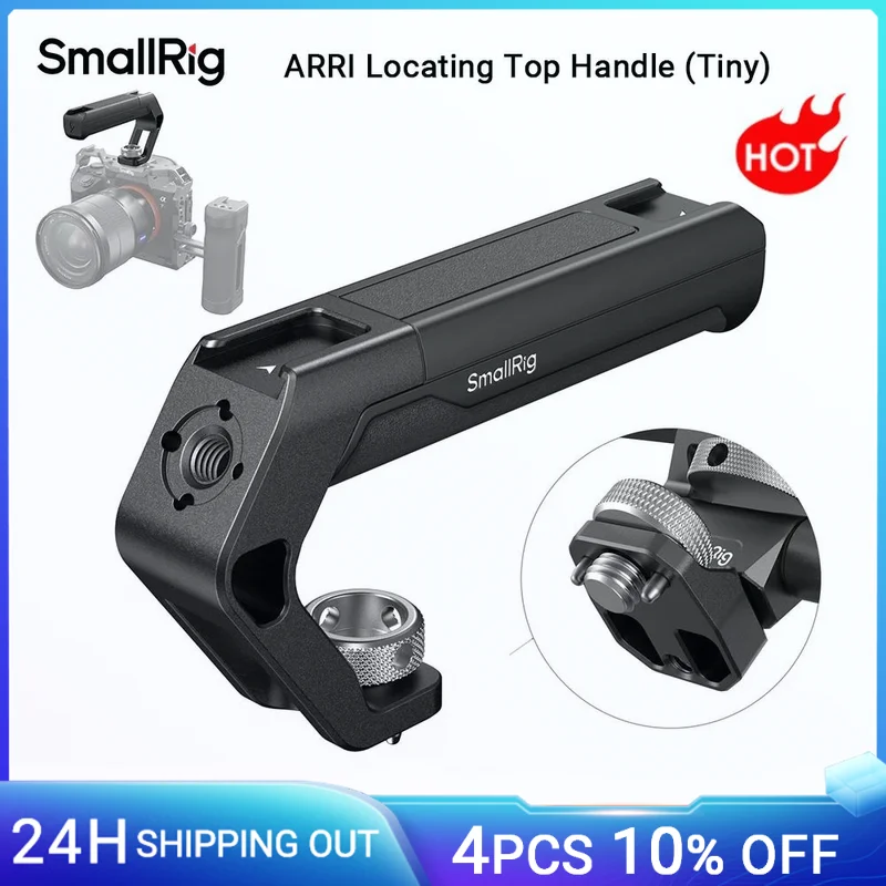 SmallRig Universal ARRI Ortungsgriff oben (Winzig), leichter Griff mit Kaltschuh für DSLR für SONY für Nikon Kamerakäfig 4757 Image