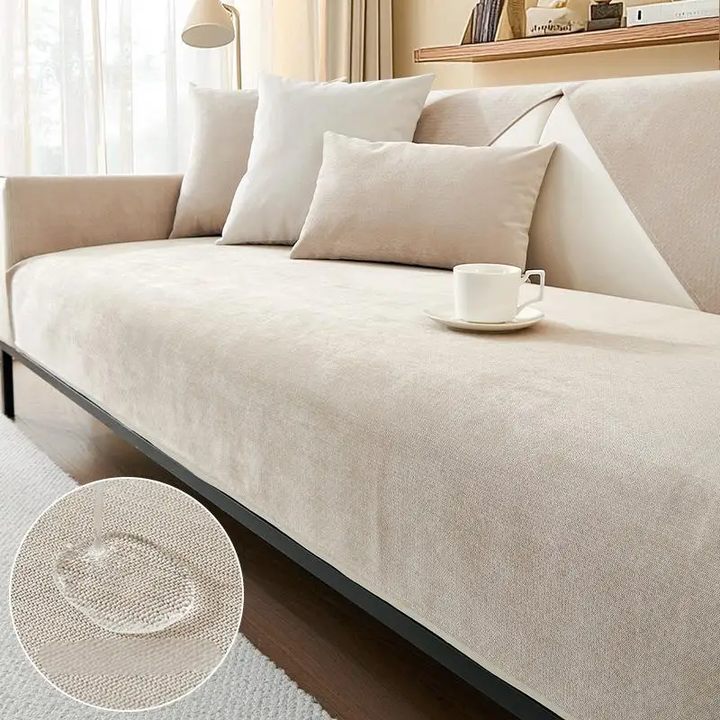 1PC rutschfeste wasserdichte Sofa-Sitzbezug Wohnzimmer Anti-Katze Kratzer Sofa Schonbezug L Couch Matte Handtuch Bydizia Fondas Para Sillones