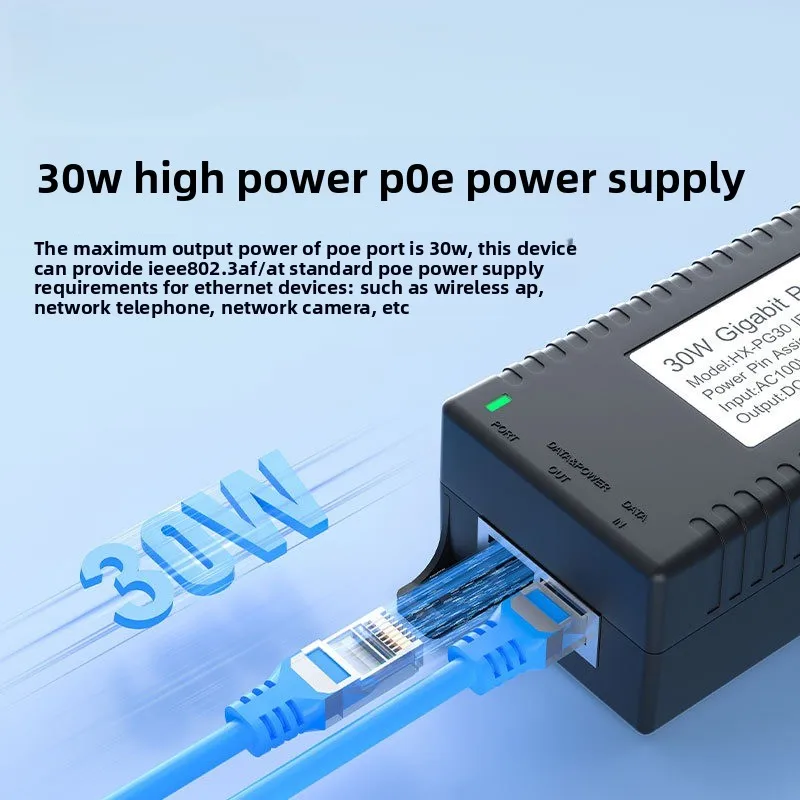 Neuer 2-Port-Gigabit-POE-Extender 30 W 1000 Mbit/s – IEEE 802.3af/at PoE-Repeater für Kamera, Range Extender Image