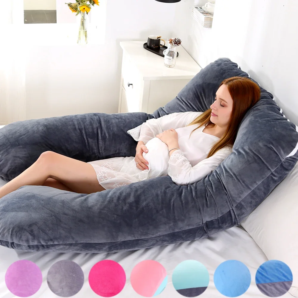 120x70cm Schwangere Kissen für Schwangere Weiche Kissen der Schwangerschaft Mutterschaft Unterstützung Stillen für Schlaf Dropshipping Image