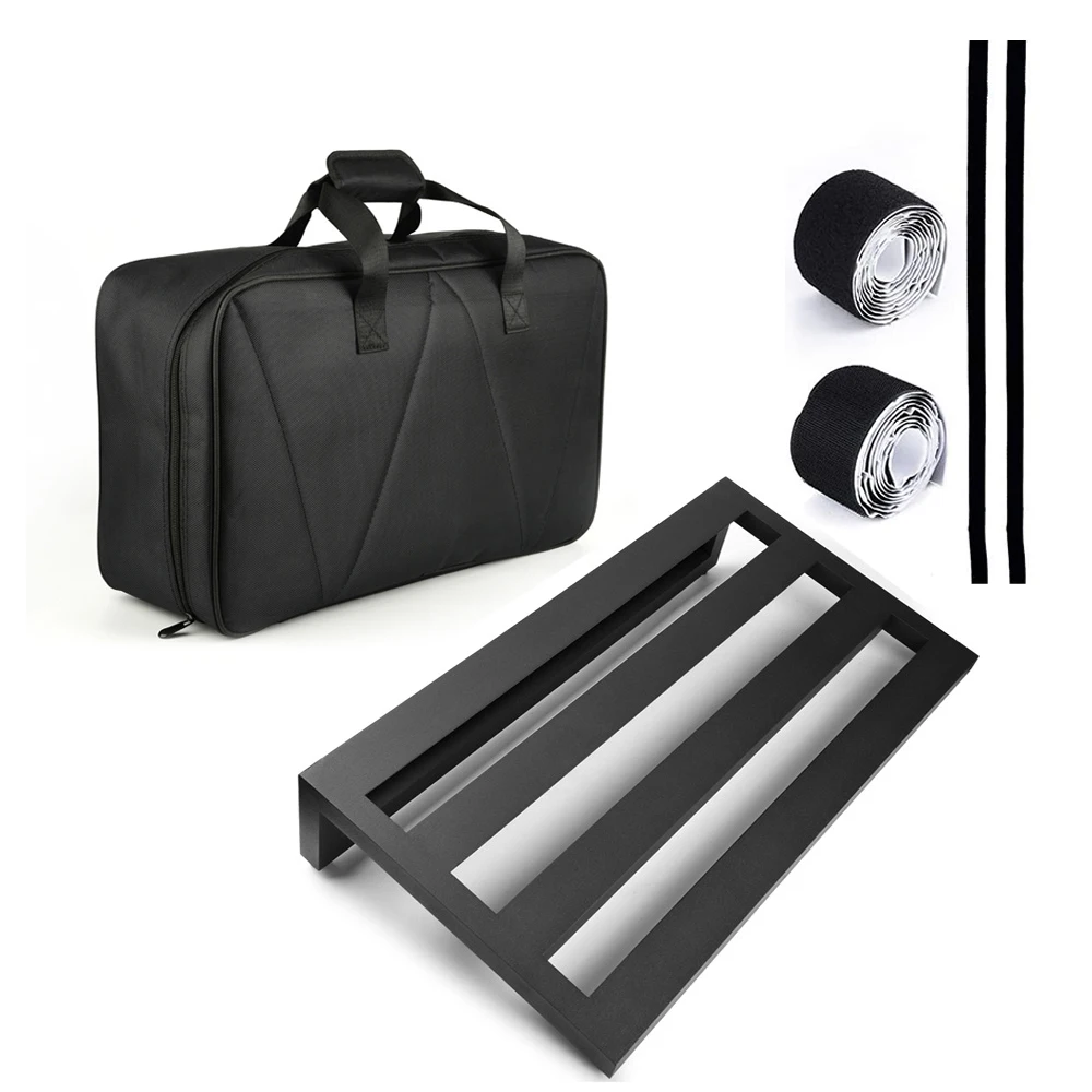 Gitarren effekt Pedal Board Aluminium legierung Pedal board Sets mit Trage tasche Bänder Gurt Gitarren Pedal Plate Gitarren zubehör