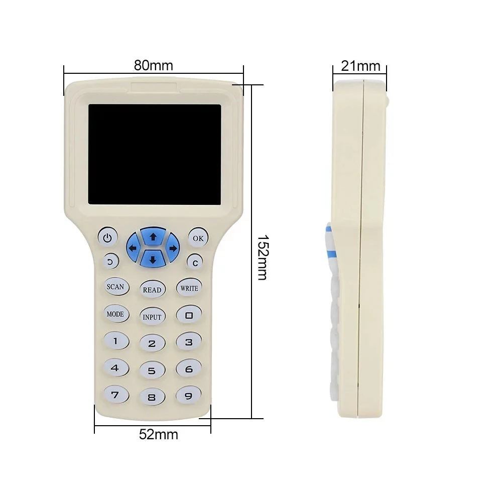 10 Frequenz NFC Smart Card Reader Writer Duplikator 125k 13,56 MHz RFID-Kopierer USB Fob Programmierer Kopie verschlüsse lten Schlüssel Replikator Image