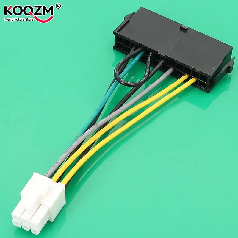 10cm atx psu Standard 24pin Buchse zu 6 p Stecker internes Netzteil Konverter kabel für Dell 6 Pin Mainboard Image