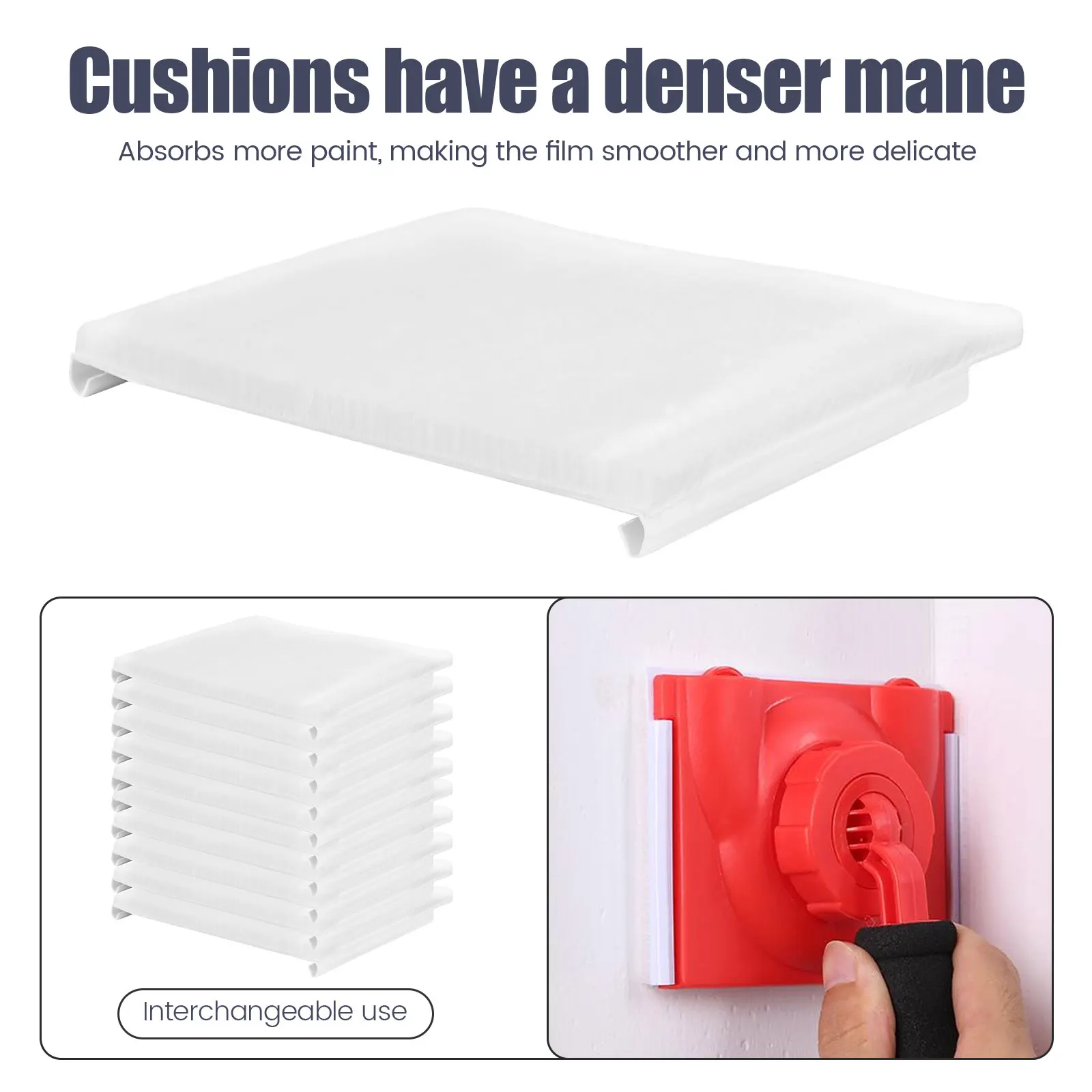 10/20 stücke Farbe Rand Trimmer Pad Wand Ecke Pad Maler Ersatz Pad Minen für Farbe Edger Werkzeug Wand malerei Image