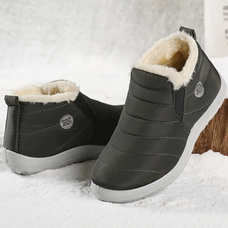 Männer Stiefel Warm Halten Winter Schuhe Für Männer Stiefeletten Pelz Schuhe Botas Hombre Paar Schnee Stiefel Winter Casual Schuhe Booties männer