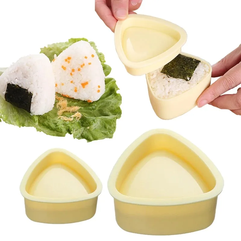 Dreiecke Sushi Form Zwiebel Reis Ball Lebensmittel Presse Japanische Bento Küche Gadget Set Onigiri Maker Rahmen Kit Werkzeuge Gadgets Esszimmer Image