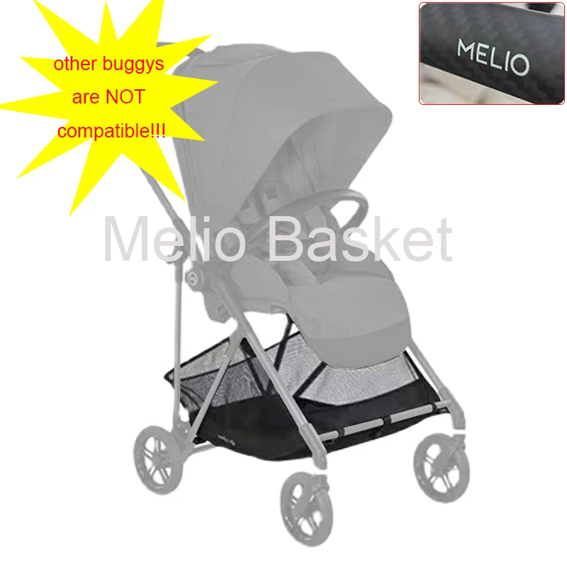 Buggy-Einkaufskorb für Cybex Melio 2/3/Carbon/Pro Kinderwagen Aufbewahrungstasche Wickeltasche Baby-Kinderwagen Zubehör Image