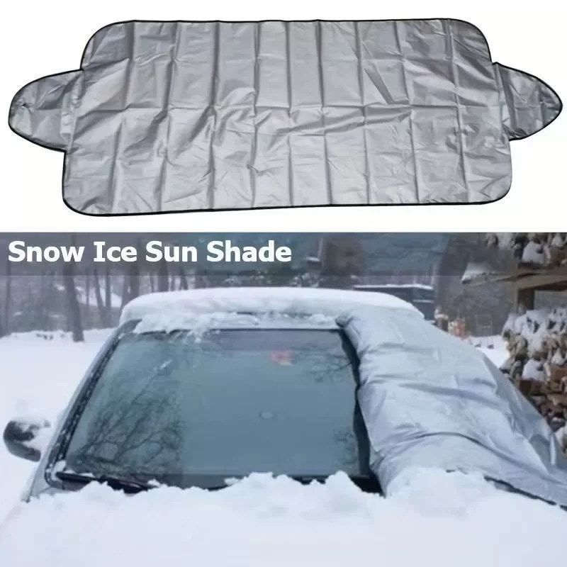 Universelle Auto-Windschutzscheiben-Schneedecke – Frost Ice Regen- und Sonnenschutz für die meisten Autos und SUVs, 1 x Auto-Windschutzscheibenschutz Image