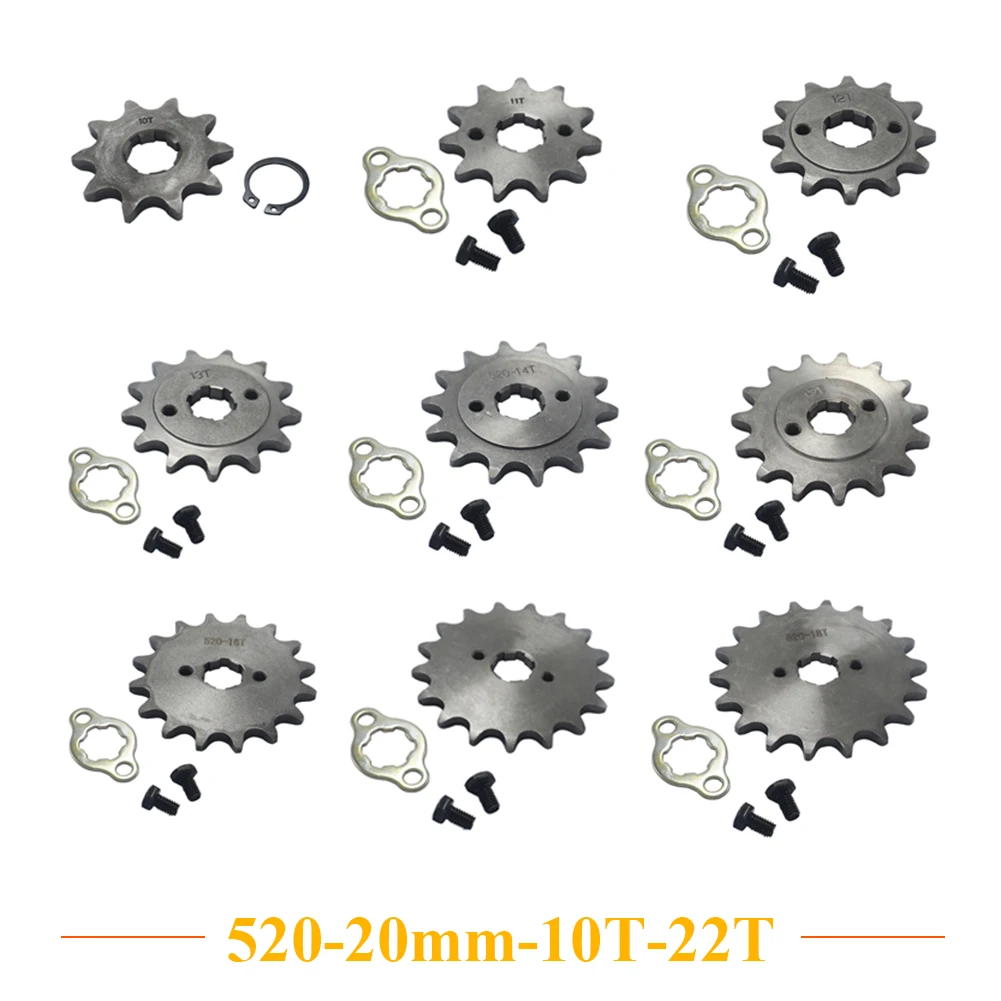 520 20mm 10T 11T 12T 13T 14T 15 16 17 18 19 20T Vorne Motor Kettenrad Für Honda Lifan ZongShen YCF ATV Quad Dirt Pit bike Buggy