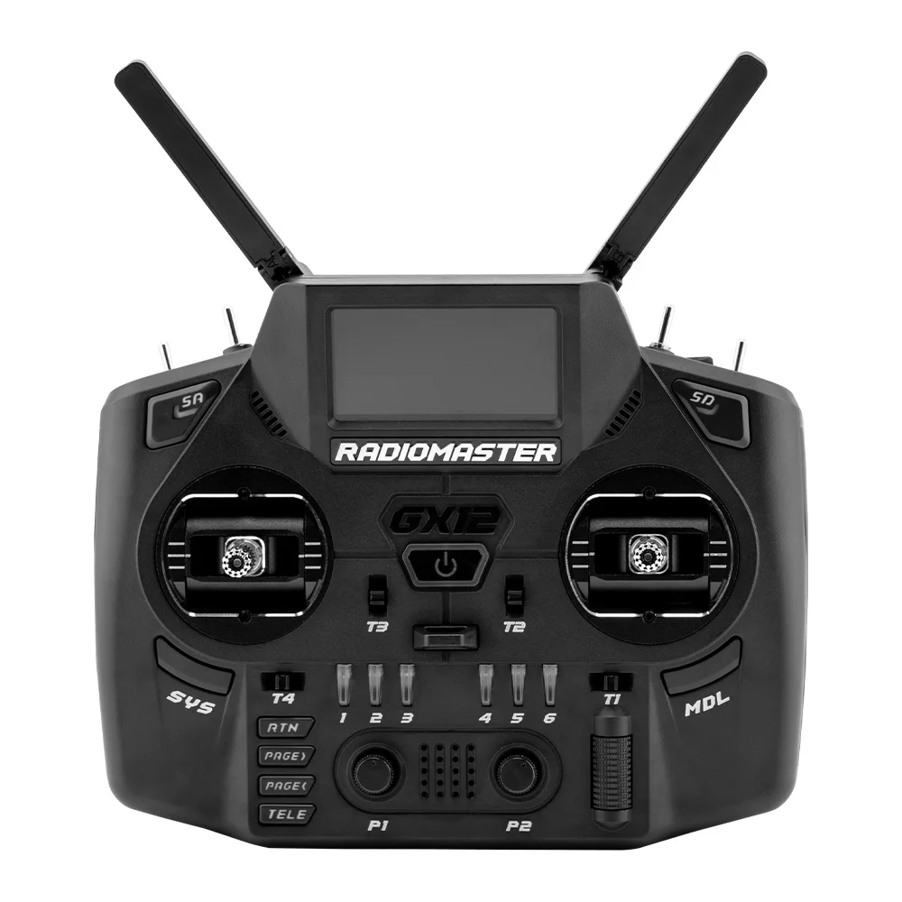 Auf Lager Radiomaster GX12 1000HZ 3D Digital CNC Hall Gimbal Dual Band Antenne Gemini XROSSBAND EXpressLRS Radio Controller Image
