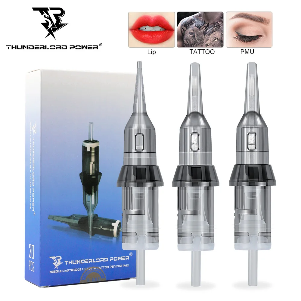 20 stücke Permanent Make-Up Tattoo Patrone Nadel Permanent Make-Up Nadeln Sterilisiert für Tattoo Stift Maschine Tattoo Nadeln Image