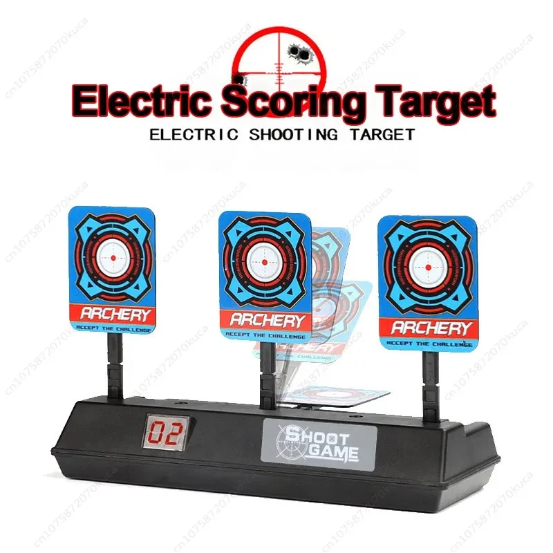 Elektrische oder nicht elektrische Scoring-Ziele, elektrische Dartziele, mobile automatische Rückprall-Soft-Bullet-Pistolen, Übung im Freien Image