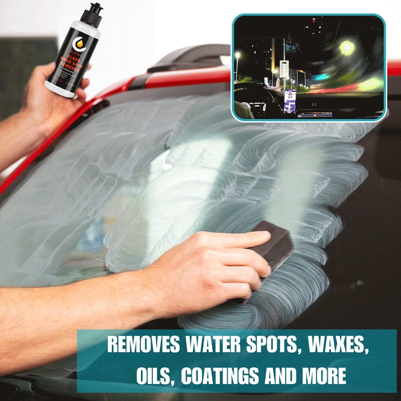 Auto Glas Öl Film Entferner Wasser Flecken Reinigung Paste Auto Windschutzscheibe Spiegel Hard Spot Reiniger Auto Glas Staub Mittel Image