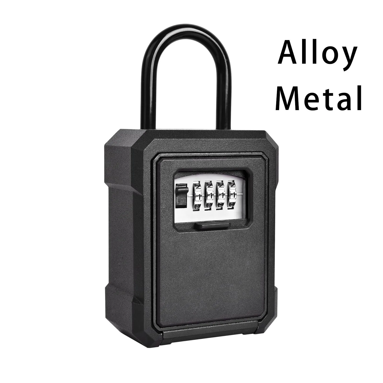 Sicherheits-Schlüsselkasten aus Legierung zur Wandmontage mit digitalem Code, rücksetzbarer Code, Zahlenschloss für Schlüssel, Metallschlüssel-Aufbewahrungsbox Image