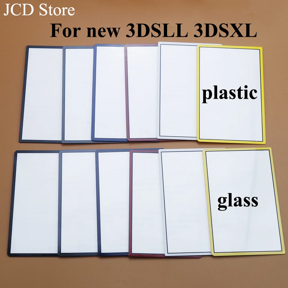 1 Stück Ersatz oben oben vorne oben Bildschirmrahmen Objektivabdeckung LCD-Bildschirm für 3DS XL LL Neue 3DSXL 3DSLL Kunststoff- und Glaslinse Image