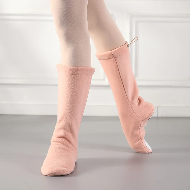Frauen Warme Ballett Stiefel Warme Samt Stiefel Tanz Schuhe Aufwärmen High Top Ballett Schuhe Training Schuhe Verdickte Ballett Tanz Schuhe