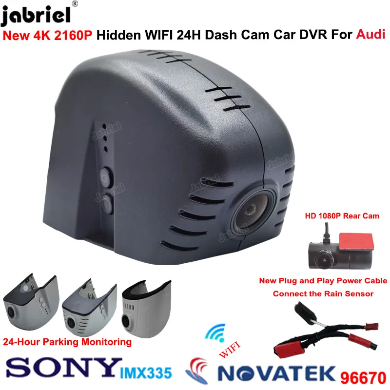 4K Dashcam für Audi Q7 Q5 Q3 Q2 Q8 RS5 RS3 RS7 RS6 Auto-DVR-Kamera für Audi A6 C7 A4 B8 B9 A3 8V 8P A5 A7 TT S3 8V S5 B9 S4 B8 Image