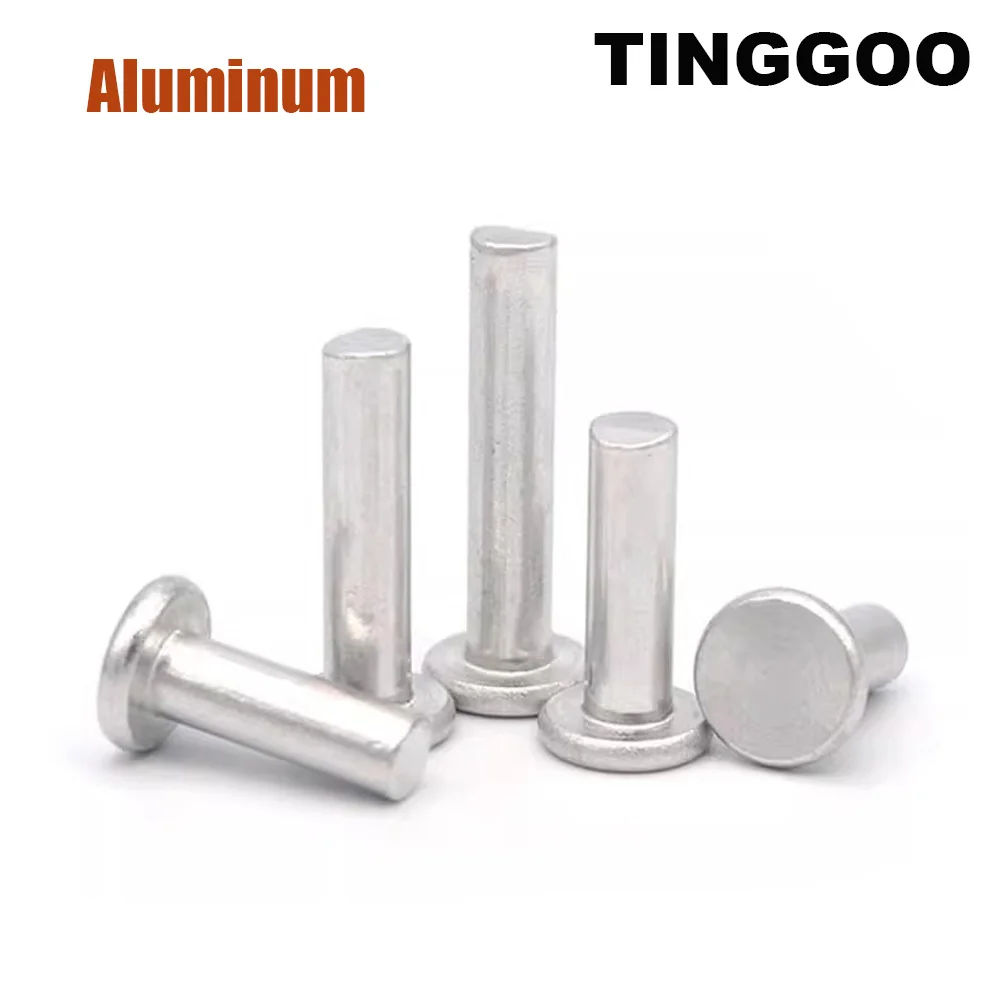2,5 stücke m2 m 2, 5 m3 m4 m5 m6 m8 gb109 Aluminium flach dünn runder Kopf Voll niet Hand Percussion Punch selbst verstopfende feste Nieten Image