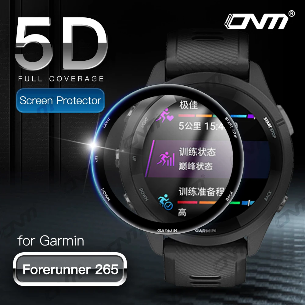 5D Weichen Schutzhülle Film für Garmin Forerunner 265 265S 965 Bildschirm Anti-scratch Protector für Garmin 265 265S 965 (Nicht Glas)