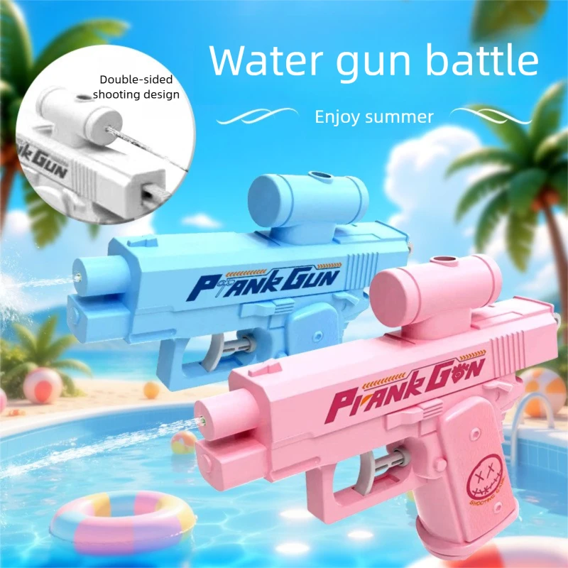 1/2/3 Stück Doppelseitige Wasserpistole Stressabbau-Spielzeug Sommer Outdoor Tragbare Umkehr-Wasserspritzpistole für Kinder Image