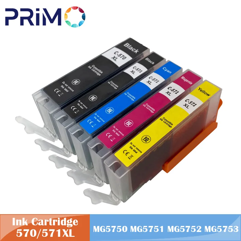 PGI-570 CLI-571 PGI570 570XL Kompatible Tintenpatrone für Canon Pixma MG5750 MG5751 MG5752 MG5753 MG6850 TS5050 TS5051 TS5052 Image