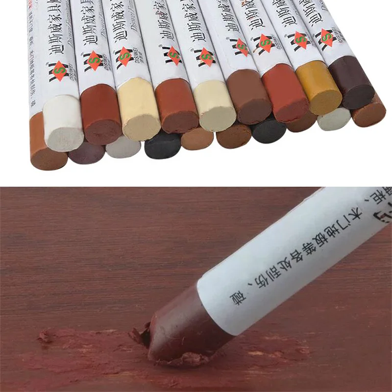 1PC Bunte Möbel Reparatur Wachs Kreide Möbel Boden Holz Füllstoff Sticks Reparatur Kit Für Flecken Kratzer