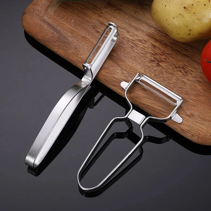 Edelstahl Schäler Slicer Für Obst Gemüse Spud Kartoffel Französisch Karotte Cutter Küche Gadget Werkzeug Geschwindigkeit Schäler Slicer Image