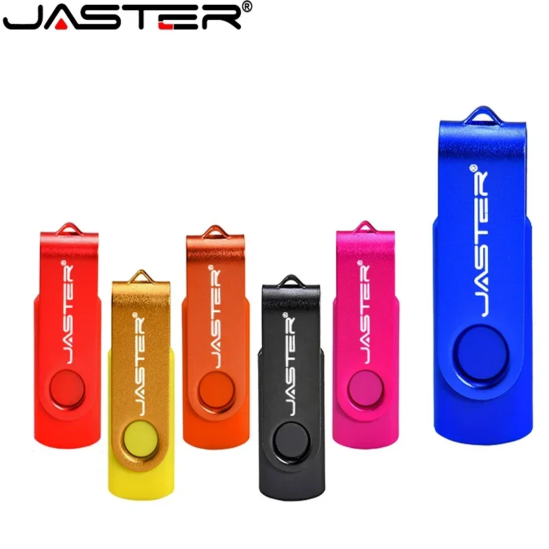 JASTER Werbegeschenk USB-Flash-Laufwerk 128 GB Stiftlaufwerk mit echter Kapazität 64 GB drehbarer Memory Stick 32 GB Hochgeschwindigkeits-USB-Stick 16 GB Image