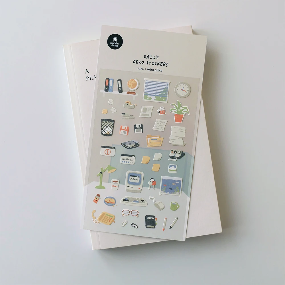 Koreanische Import Original Suatelier Retro Büro Papier Aufkleber Scrapbooking Diy Journal Schreibwaren Aufkleber Kunst Dezember Liefert 1174 Image