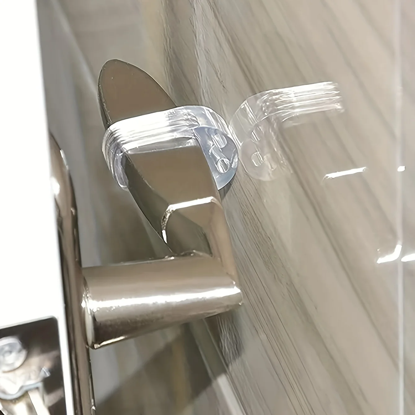 2/4 Stück Transparente Türgriff-Antikollisionspads, Antikollisionsring für Fenster und Türgriffe, Antikollisions-Wandschutzabdeckung